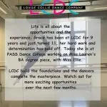 LCDC welcomes different opportunities and experiences for all our students. @pattiegrace2 has been with us for 9 years and recently turned 11 years old. She has worked hard, and her determination and commitment have taken her ability to another level. 

Today, she is rehearsing @passdance for Miss @laurenrobertson_xx BA degree piece, with Miss @elliecraig2 and other students. We wish them all luck. 

In a few months, we will join the Pass Dance Academy, and through our normal timetable, we will deliver classes that will help the dancers improve their skills, and we will join other dance schools performing at PASS Events. 

LCDC has stepped into a new and exciting era of fun, excitement, opportunity, and experience, and we look forward to you evolving with us. 

#lcdc #danceclass #lcdcdanceandfitness #musselburgh #dancestudio #dancestudioscotland #scotlanddancestudio #dancelife #dancersofinstagram #dancersofscotland #allmechoreo #scottishtalent #scottishdancers #dancevideo #danceschoolscotland #danceschoolforchildren #childrensdance #childrensdanceclasses #eastlothianparents #eastlothianparents
